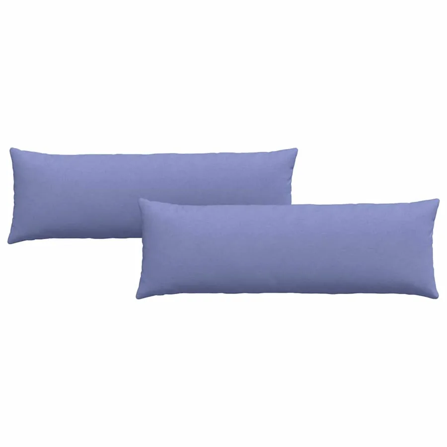 Coussins de canapé 2 pcs Bleu denim 120 x 40 cm tissu - 2