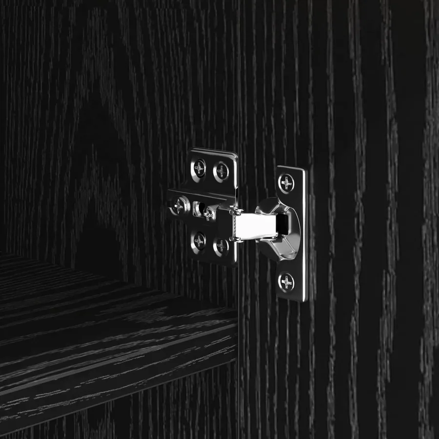 Buffet Chêne noir 45 x 42,5 x 93 cm Bois d'ingénierie - 9