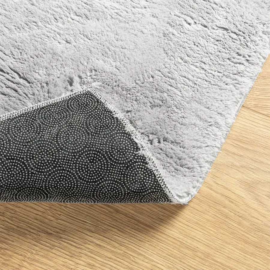 Tapis HUARTE à poils courts doux et lavable gris 60x110 cm - 5