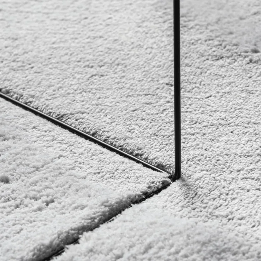 Tapis HUARTE à poils courts doux et lavable gris 60x110 cm - 8