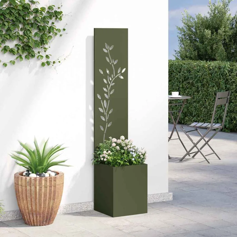 Écran de confidentialité de jardin Vert olive 32 x 32 x 150 cm - 4