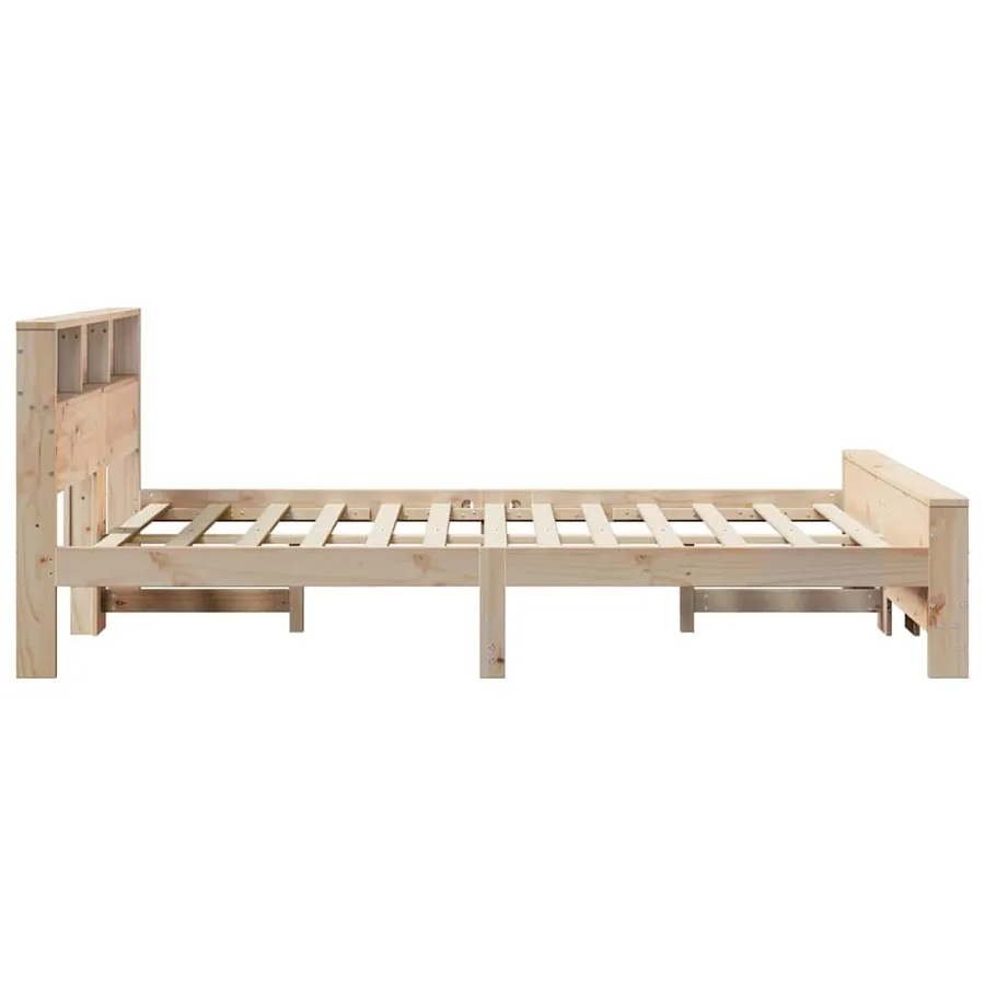 Cadre de lit Marron 140 x 190 cm Bois d'ingénierie - 6