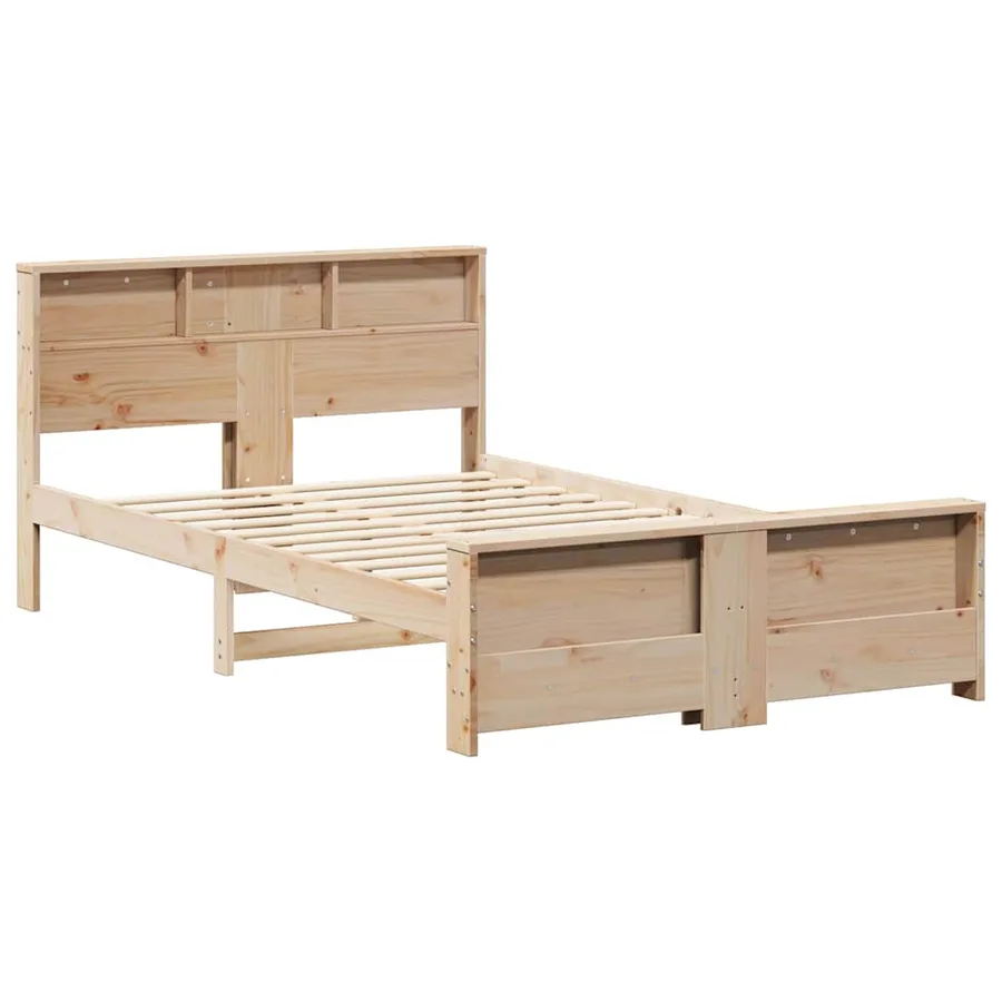 Cadre de lit Marron 120 x 190 cm Bois d'ingénierie - 4