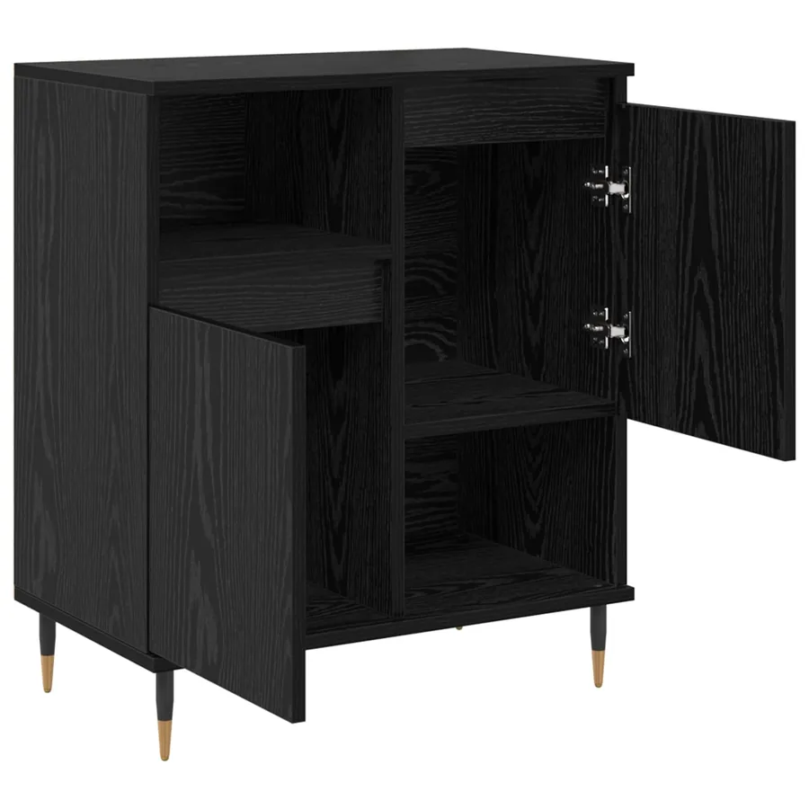 Buffet Chêne noir 60 x 35 x 70 cm - 5