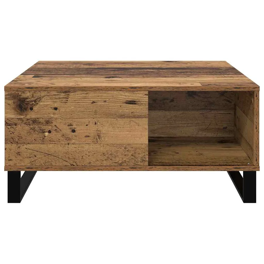 Table basse Bois Ancien 80 x 80 x 36,5 cm Bois d'ingénierie - 5