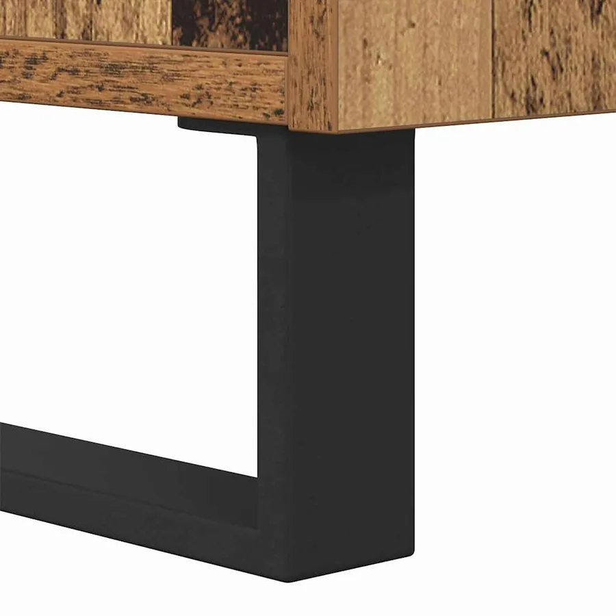 Table basse Bois Ancien 80 x 80 x 36,5 cm Bois d'ingénierie - 9