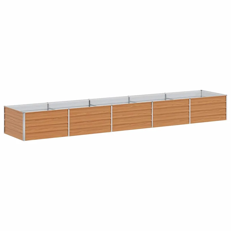 Jardinière surélevée Marron Clair 400 x 80 x 45 cm - 7