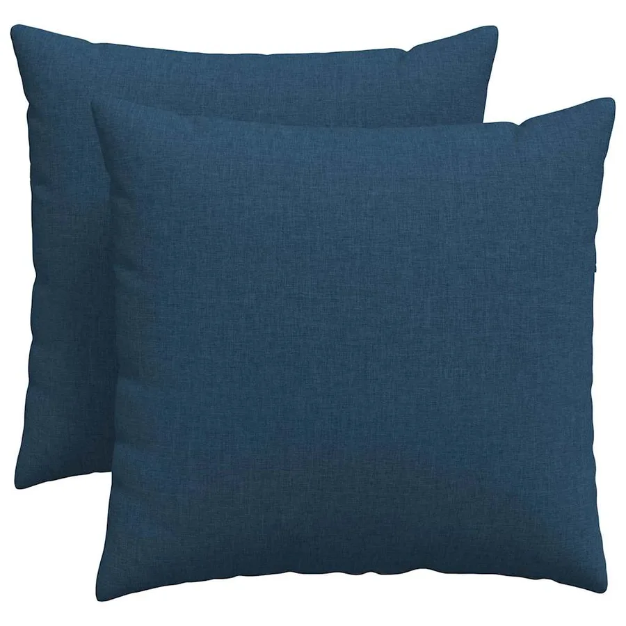 Coussins de canapé 2 pcs Bleu 50 x 50 cm tissu - 2