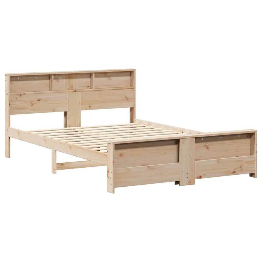 Cadre de lit Marron 160 x 200 cm Bois d'ingénierie - 4