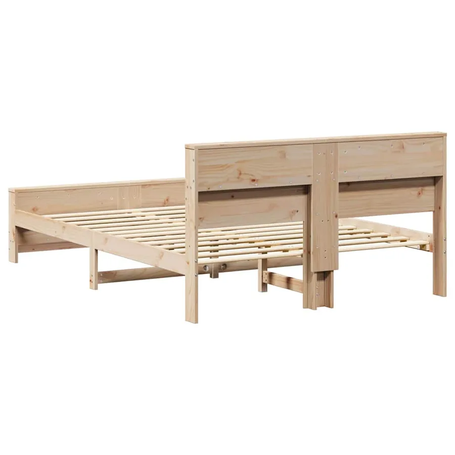 Cadre de lit Marron 160 x 200 cm Bois d'ingénierie - 7