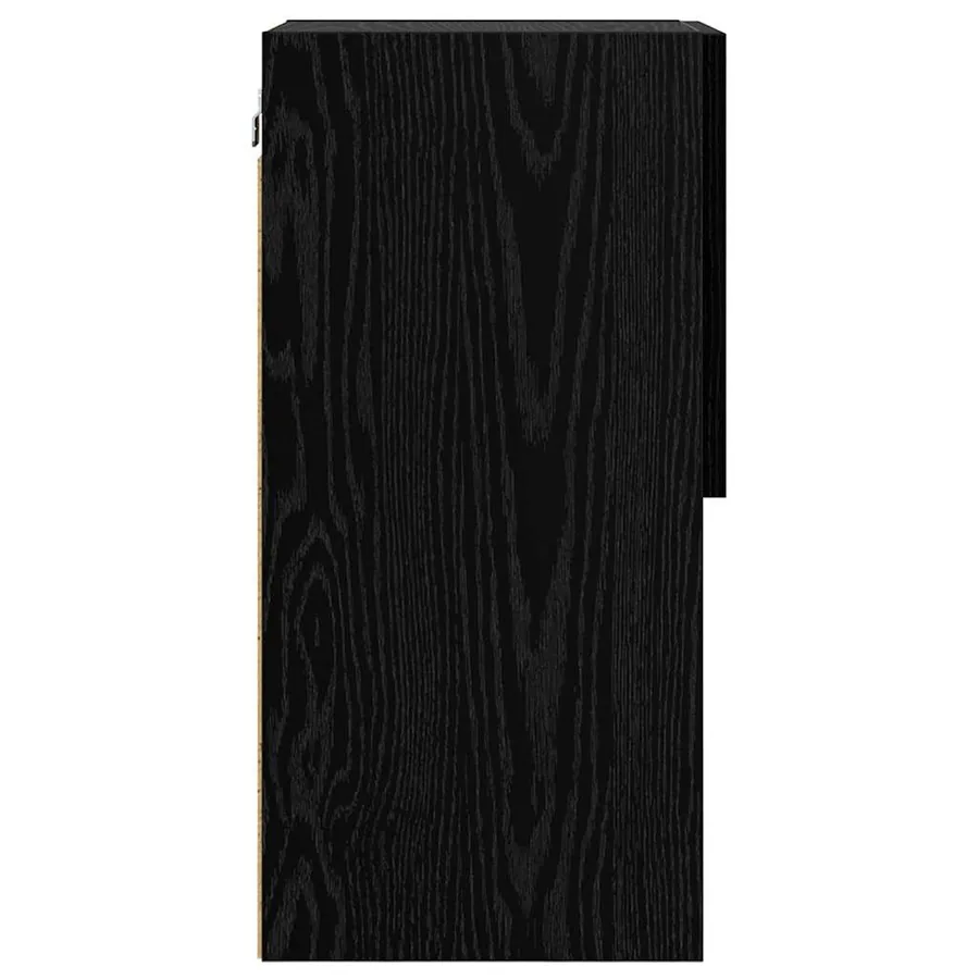 Meuble TV mural Chêne noir 30,5 x 30 x 60 cm Bois d'ingénierie - 8