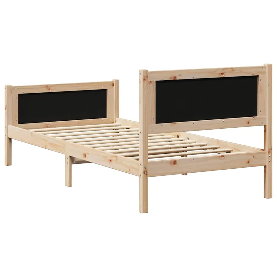 Cadre de lit avec tête de lit Gris foncé 90 x 200 cm tissu - 7