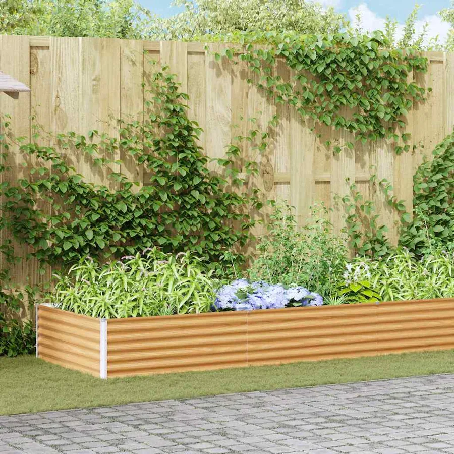 Jardinière surélevée 775 x 100 x 36 cm Acier galvanisé