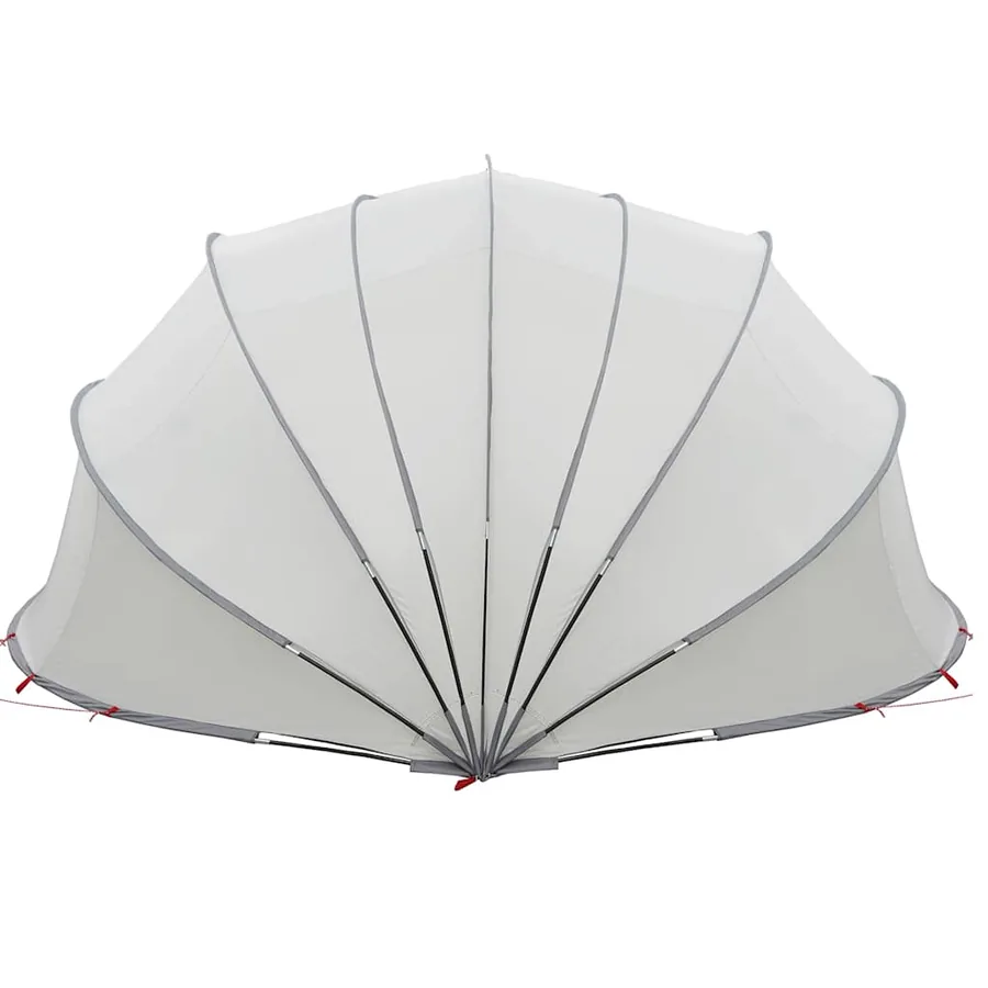 Dôme de piscine Gris et orange 592 x 590 x 275 cm - 9