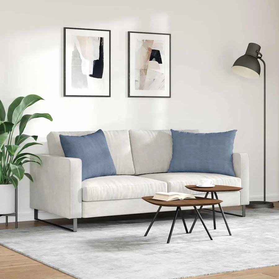 Coussins de canapé 2 pcs Bleu 70 x 50 cm - 4