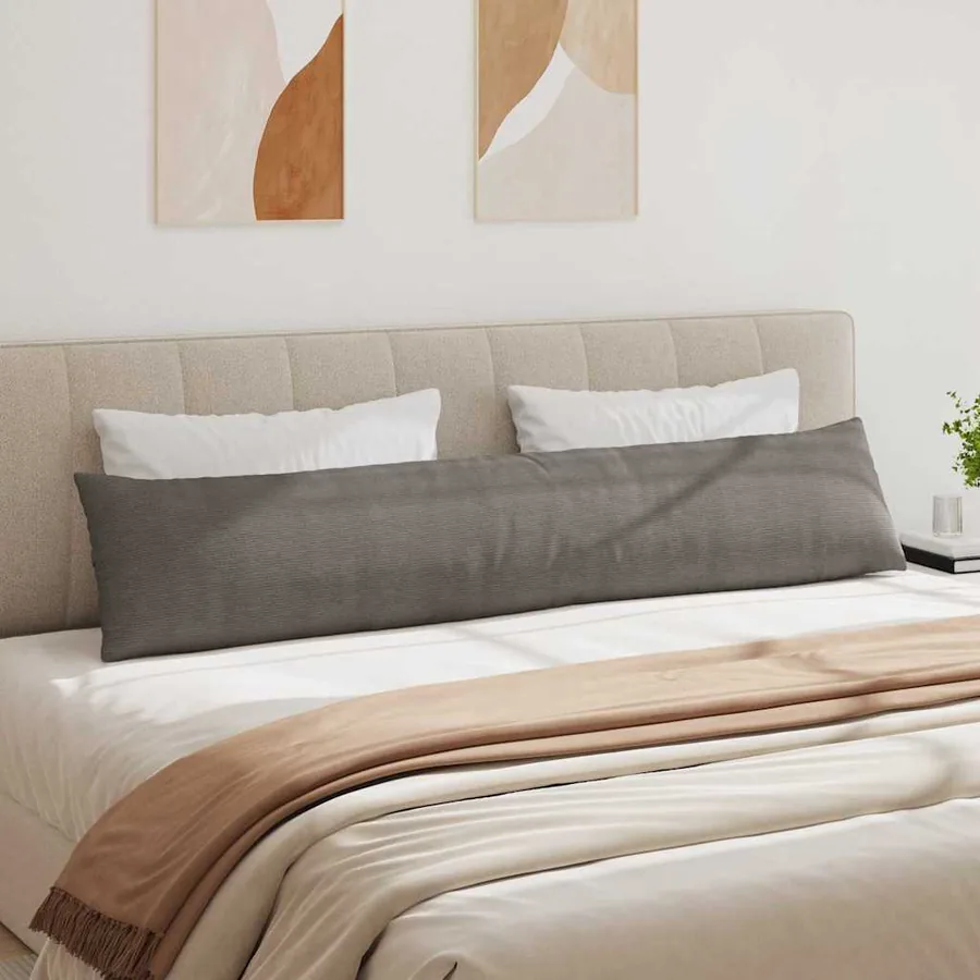 Coussins de canapé 2 pcs Gris clair 200 x 40 cm - 4