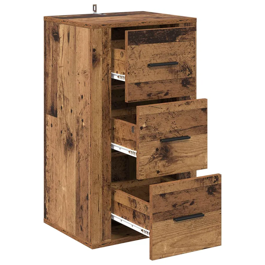 Buffet Bois ancien 40 x 33 x 70 cm Bois d'ingénierie - 5