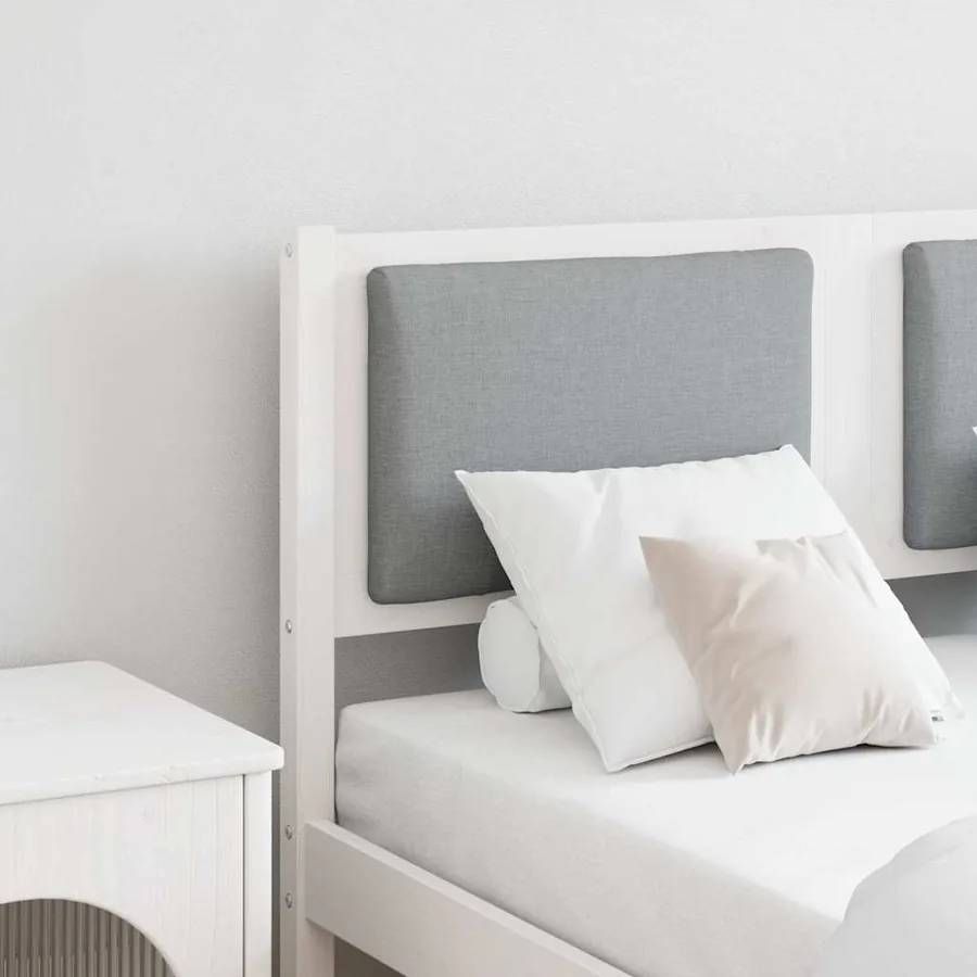 Tête de lit Autre Blanc 135 cm Bois massif en pin