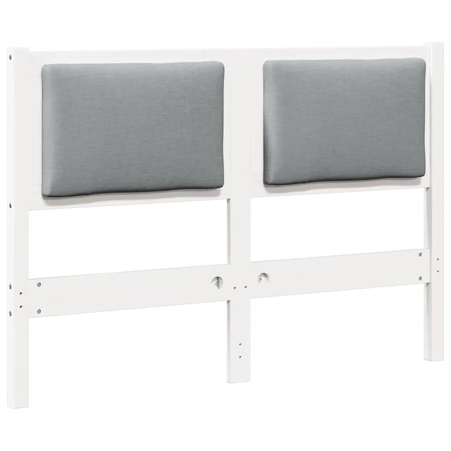 Tête de lit Autre Blanc 135 cm Bois massif en pin - 2