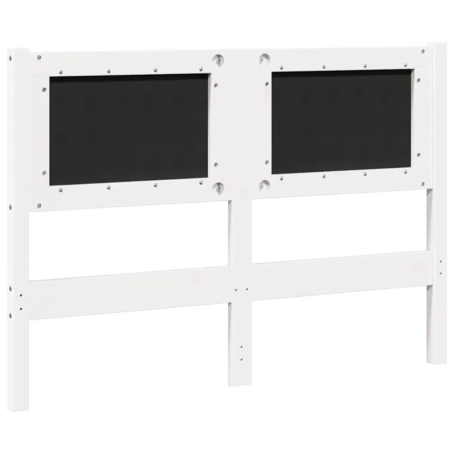Tête de lit Autre Blanc 135 cm Bois massif en pin - 6