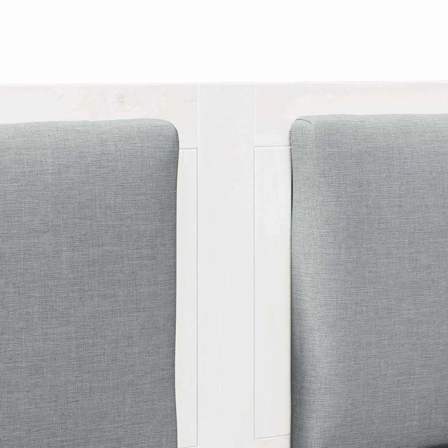 Tête de lit Autre Blanc 135 cm Bois massif en pin - 7