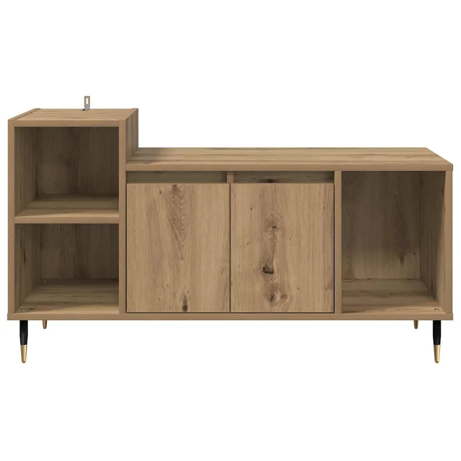 Meuble TV 100 x 35 x 55 cm Chêne artisanal Bois d'ingénierie - 6