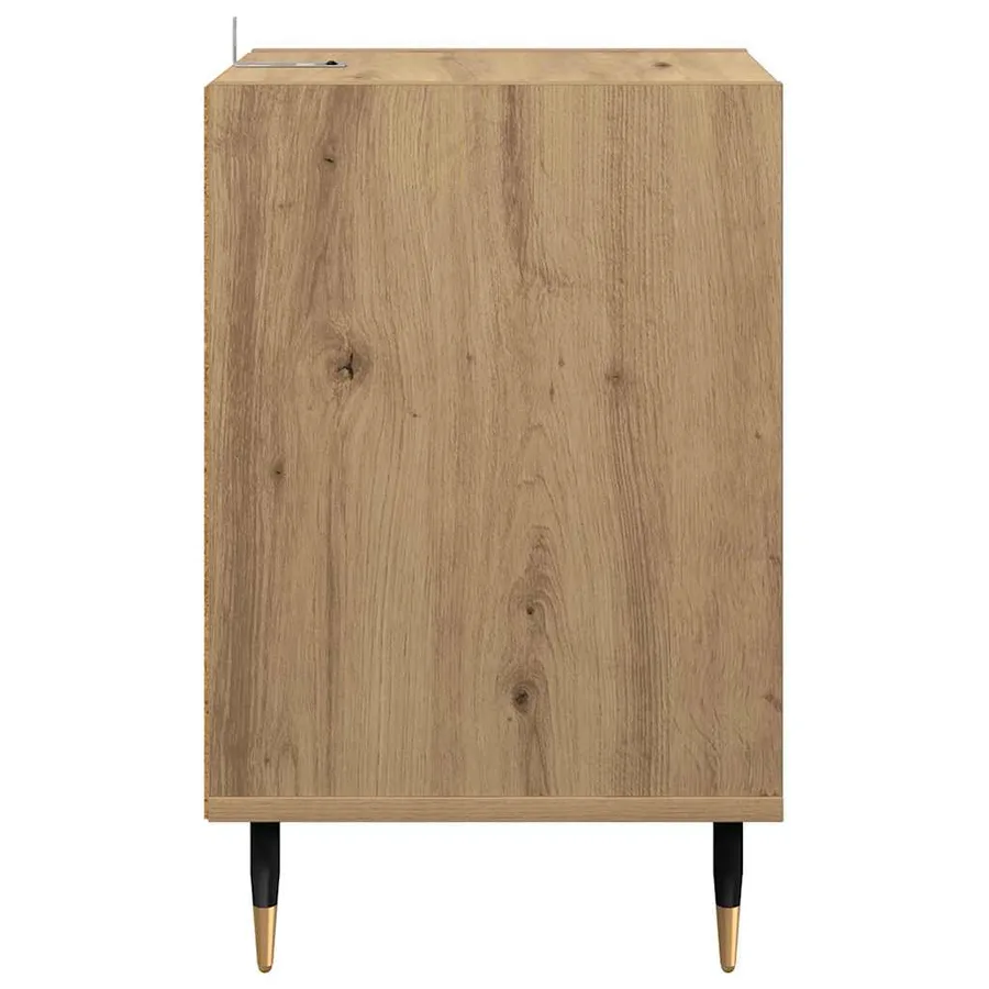Meuble TV 100 x 35 x 55 cm Chêne artisanal Bois d'ingénierie - 7