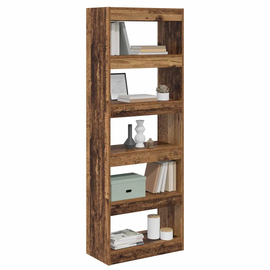 Bibliothèque Bois ancien 60 x 30 x 166 cm Bois d'ingénierie - 3