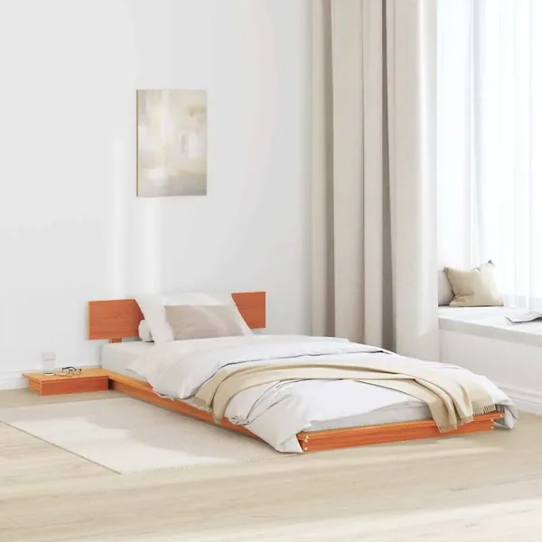 Cadre de lit Marron 90 x 190 cm bois