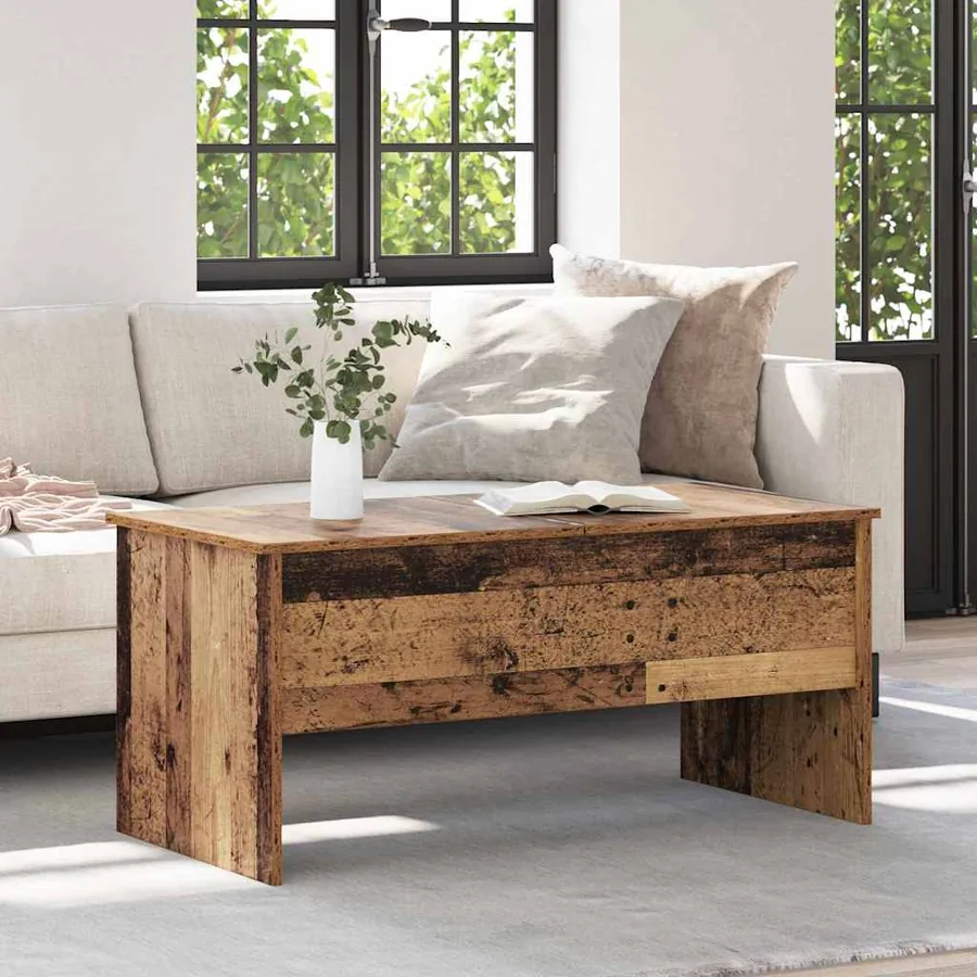 Table basse Bois Ancien 102 x 50,5 x 46,5 cm Bois d'ingénierie