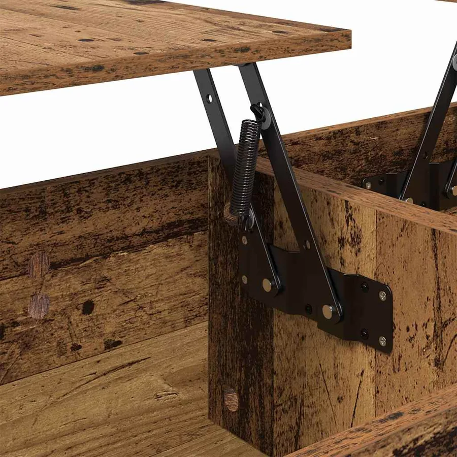 Table basse Bois Ancien 102 x 50,5 x 46,5 cm Bois d'ingénierie - 9