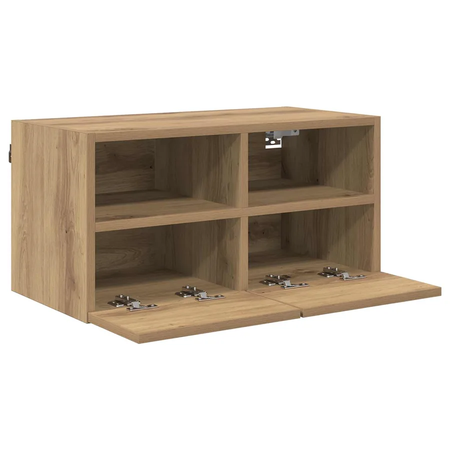 Meubles TV muraux 2 pcs Chêne artisanal Bois d'ingénierie - 6