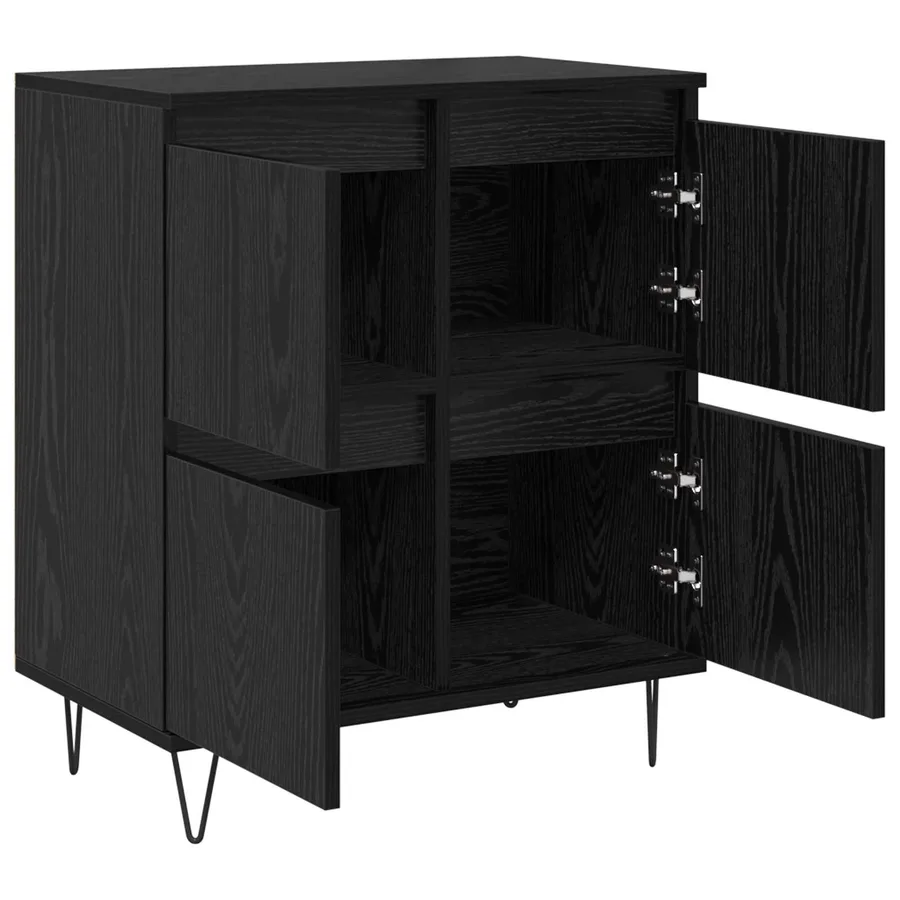 Buffets 2 pcs Chêne noir - 6