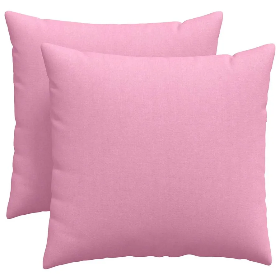 Coussins de canapé 2 pcs Rose 50 x 50 cm tissu - 2