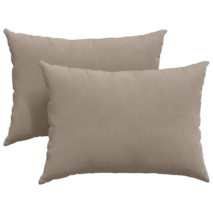 Coussins de canapé 2 pcs Taupe 70 x 50 cm tissu - 2