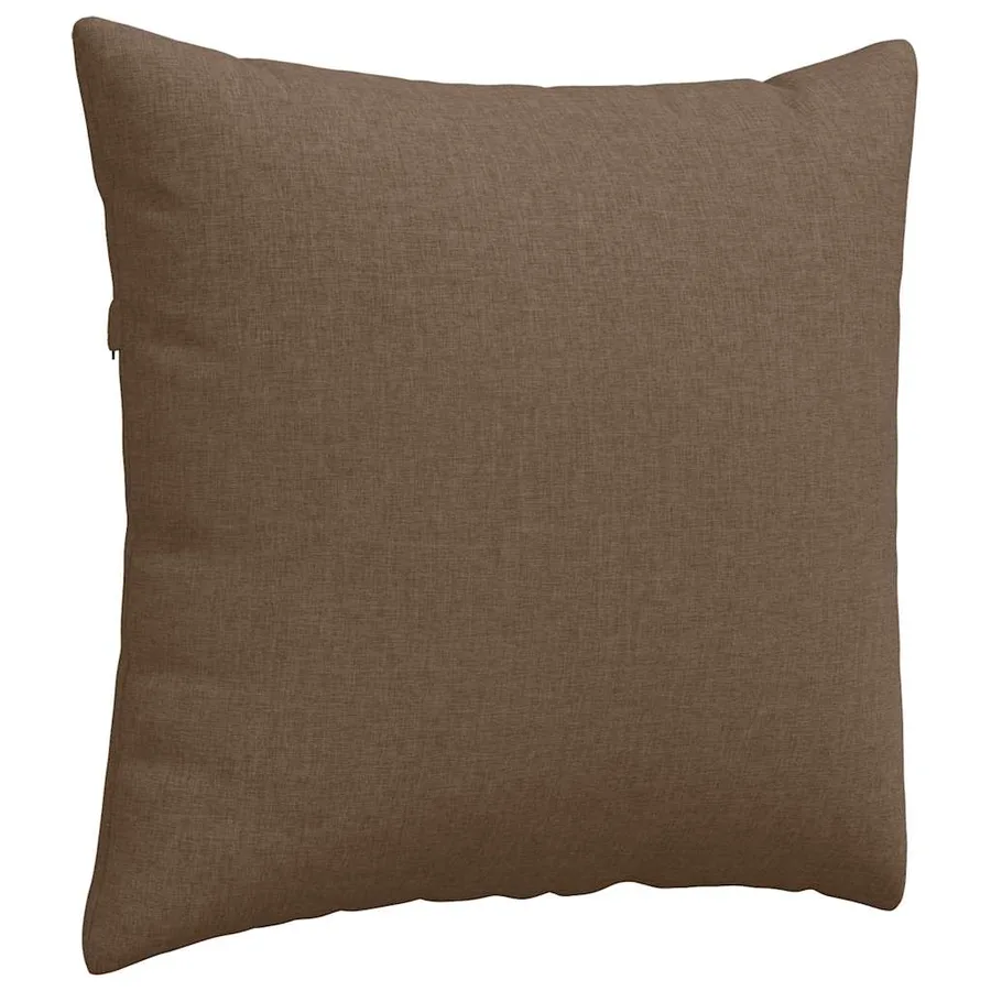 Coussins de canapé 2 pcs Marron 45 x 45 cm tissu - 5