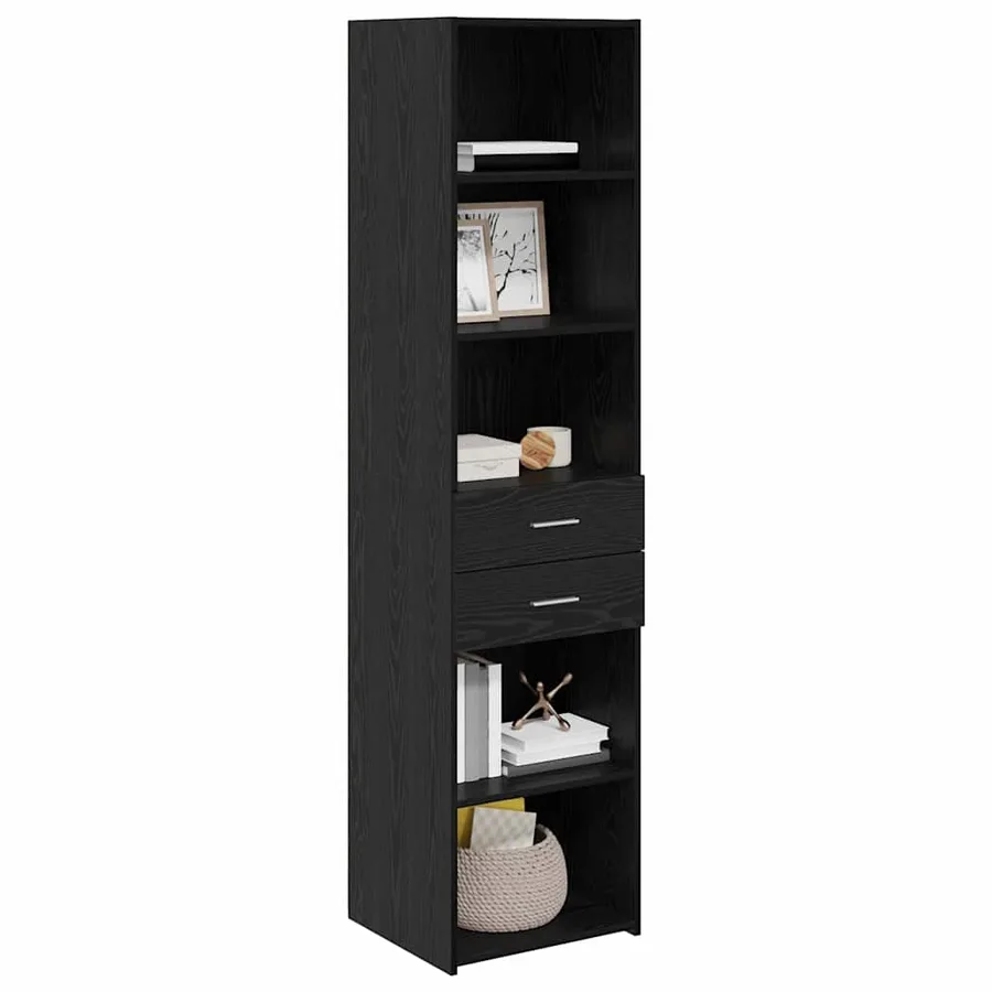 Haut Armoire Chêne noir 45 x 42,5 x 185 cm Bois d'ingénierie - 3
