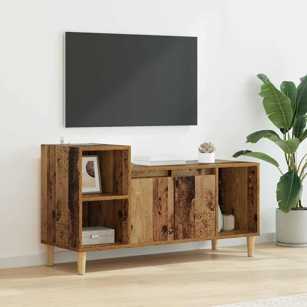 Meuble TV Bois Ancien 100 x 35 x 55 cm Bois d'ingénierie