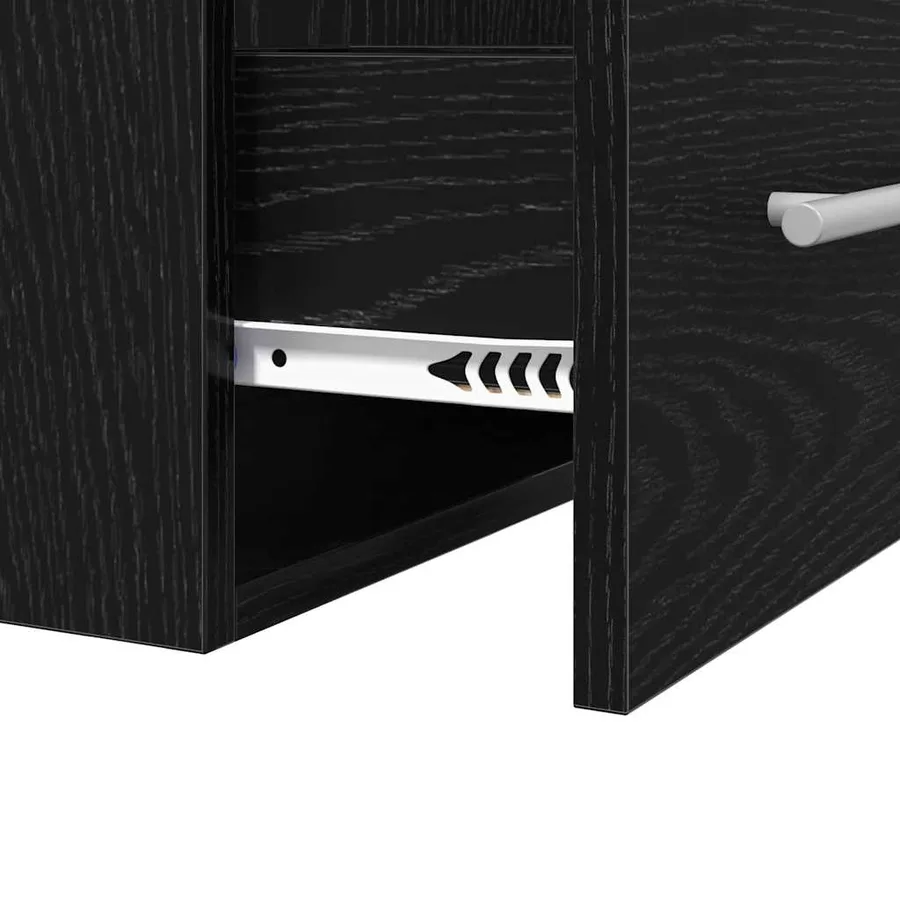 Armoire d'évier Chêne noir 38,5 x 41 x 48 cm Bois d'ingénierie - 10