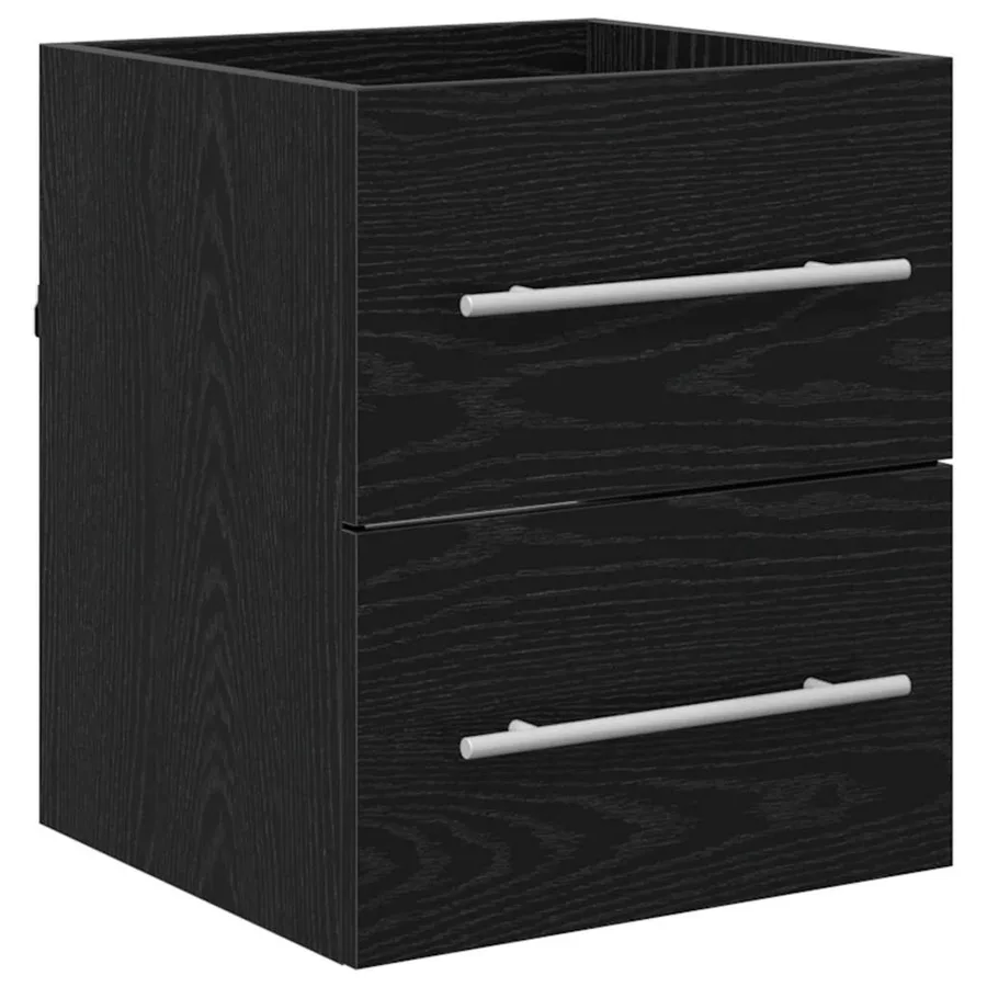 Armoire d'évier Chêne noir 38,5 x 41 x 48 cm Bois d'ingénierie - 2