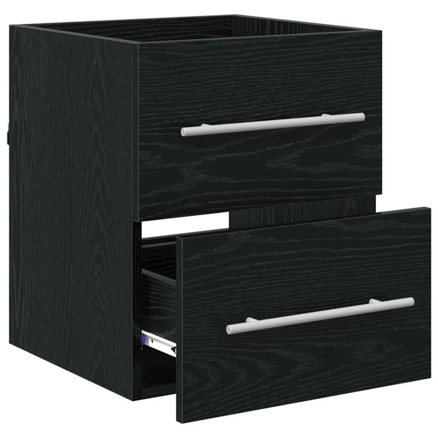 Armoire d'évier Chêne noir 38,5 x 41 x 48 cm Bois d'ingénierie - 5