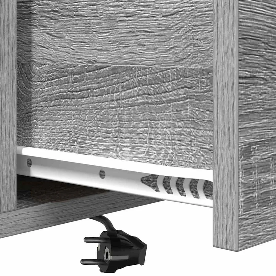 Cabinet de chevet Gris Sonoma 42 x 41 x 56 cm Bois d'ingénierie - 8