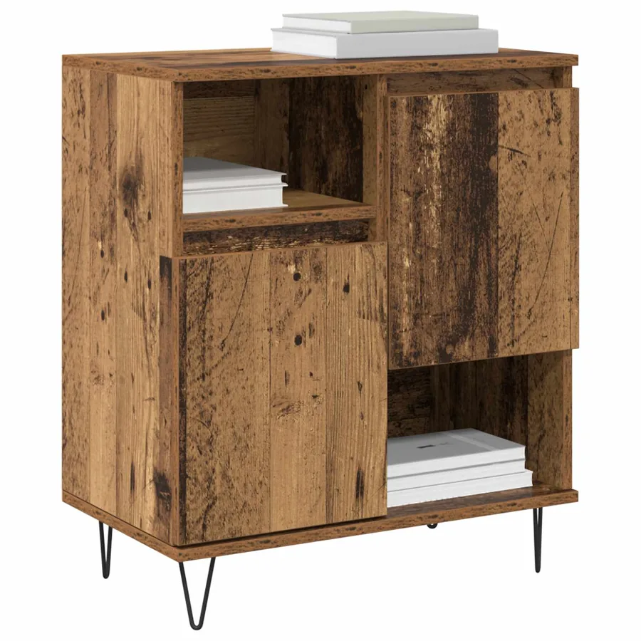 Buffet 3 pcs Bois ancien 60 x 35 x 70 cm - 3