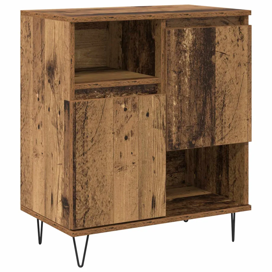 Buffet 3 pcs Bois ancien 60 x 35 x 70 cm - 5