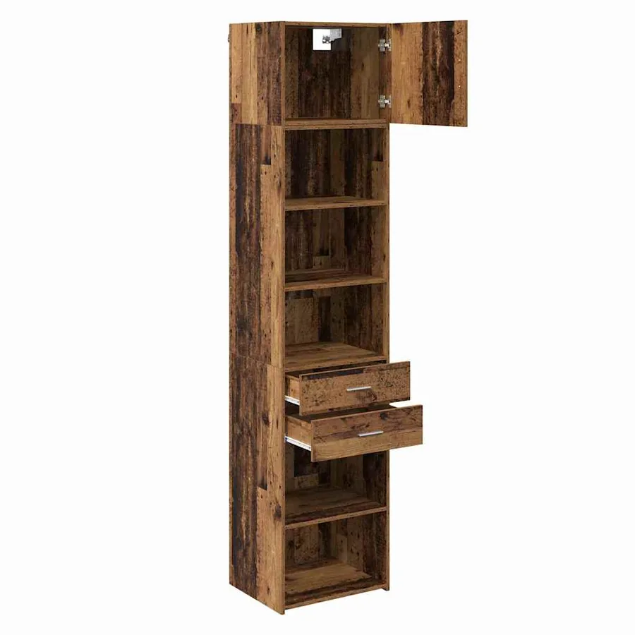 Haut Armoire Bois Ancien 50 x 42,5 x 225 cm Bois d'ingénierie - 2