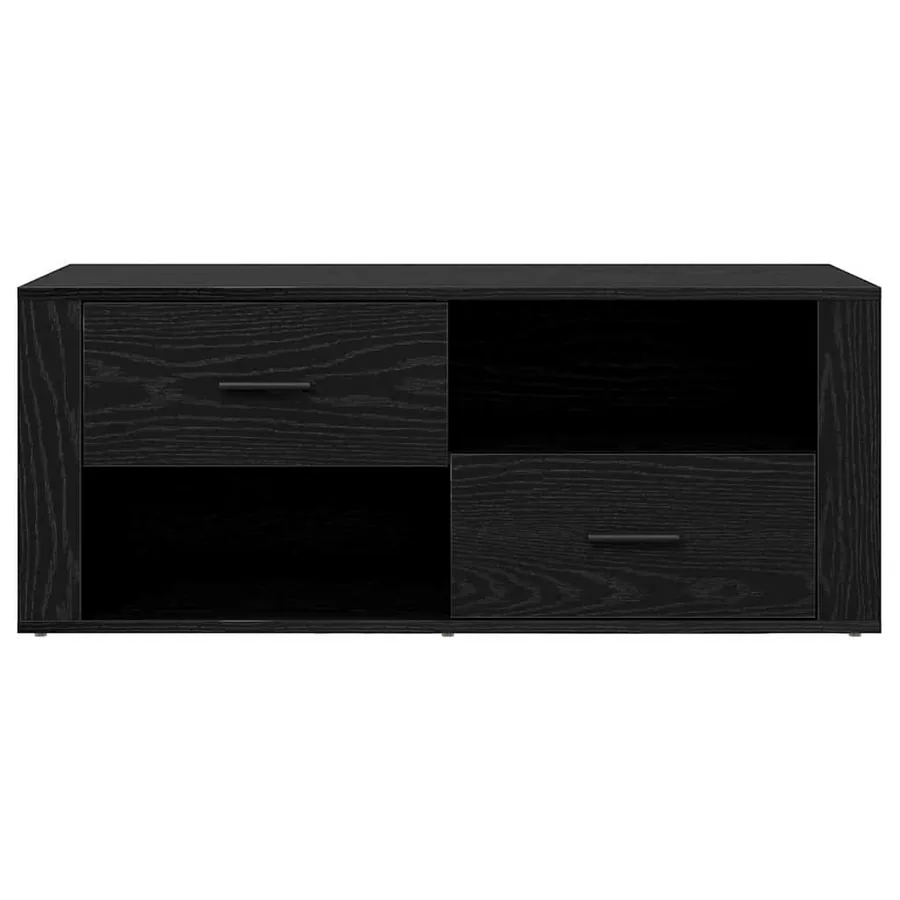 Meuble TV Chêne noir 100 x 35 x 40 cm Bois d'ingénierie - 6