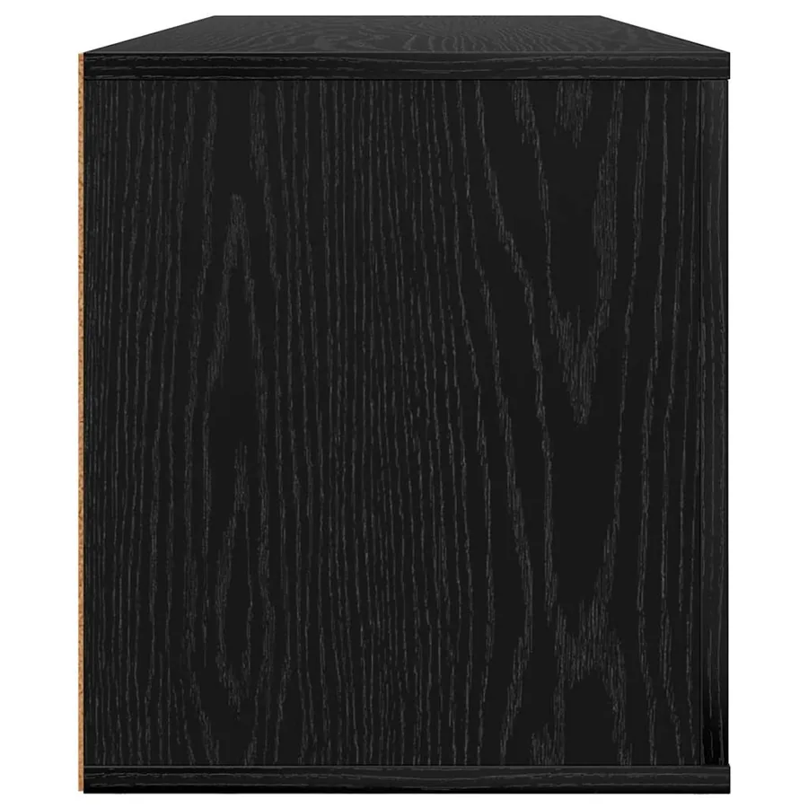 Meuble TV Chêne noir 100 x 35 x 40 cm Bois d'ingénierie - 7