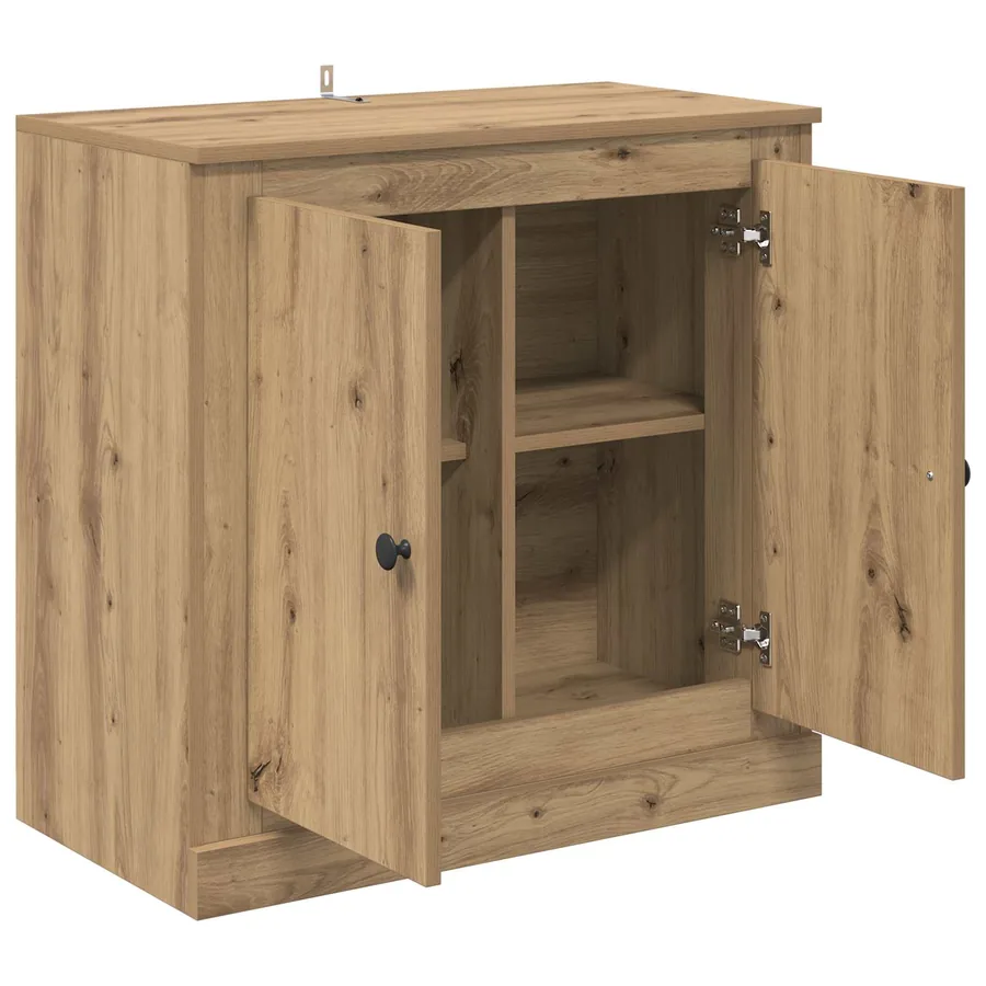 Buffet 70 x 35,5 x 67,5 cm Chêne artisanal Bois d'ingénierie - 5