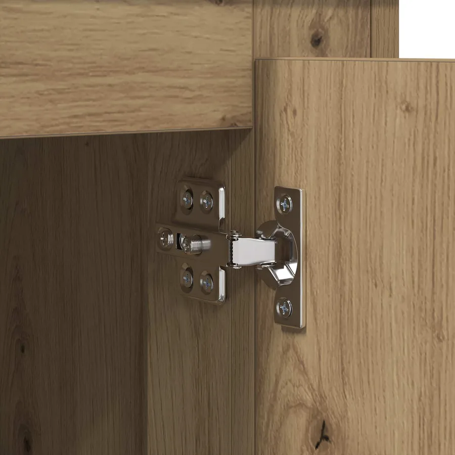Buffet 70 x 35,5 x 67,5 cm Chêne artisanal Bois d'ingénierie - 9