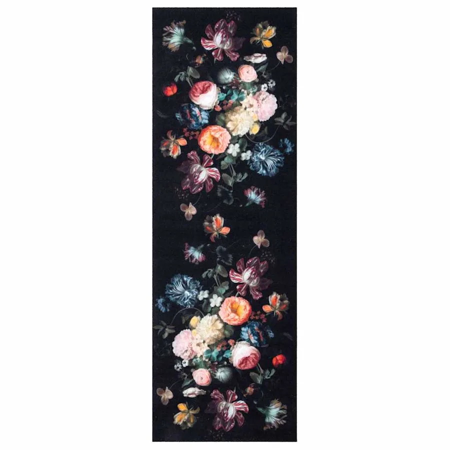 Tapis de Cuisine Noir 180 x 60 cm Velours - 2